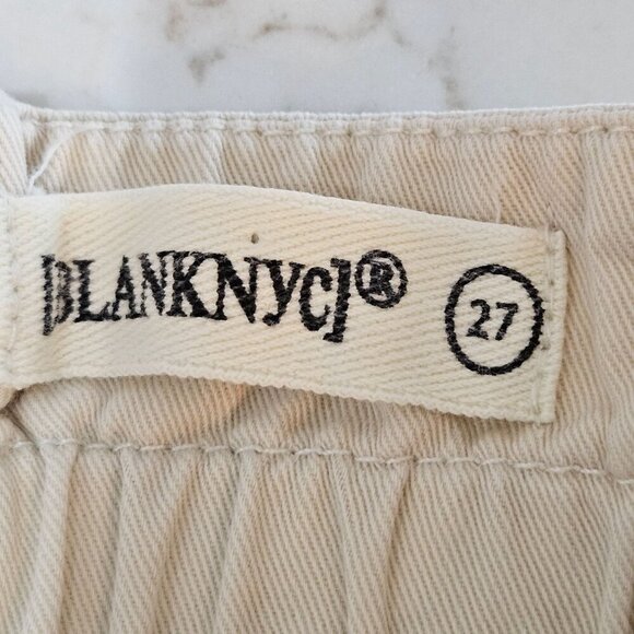 Blanknyc Beige Cargo Pants Size 27 100% Cotton Tapered Leg - Picture 5 of 10